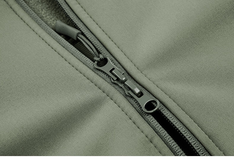 TACVASEN Men Military Jacket Fleece