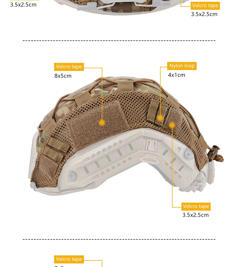 Tactical Helmet Cover for FAST Helmet Camo