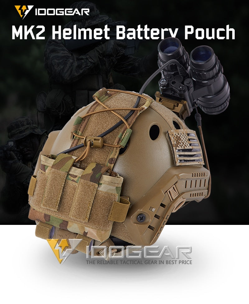 Tactical Pouch MK2 Battery Case for Helmet