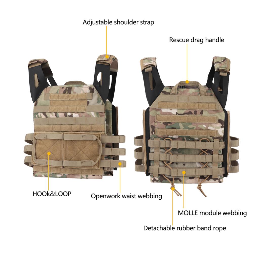 Tactical Hunting Body Armor JPC Plate