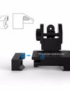 Low Flip Up Front & Rear Sight Set