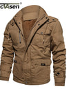 TACVASEN Military Jacket Men Thermal Fleece