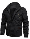 TACVASEN Military Jacket Men Thermal Fleece