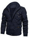 TACVASEN Military Jacket Men Thermal Fleece