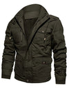 TACVASEN Military Jacket Men Thermal Fleece