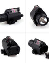 Tactical LED Flashlight and Red Laser Sight Combo with Remote