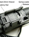Tactical LED Flashlight and Red Laser Sight Combo with Remote