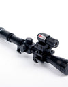 4x20 Rifle Optics Scope Tactical Riflescope with Red Dot Laser