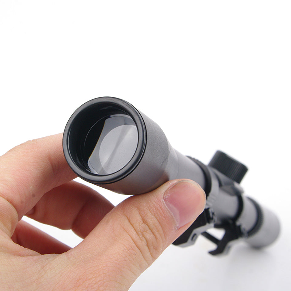 4x20 Rifle Optics Scope Tactical Riflescope with Red Dot Laser