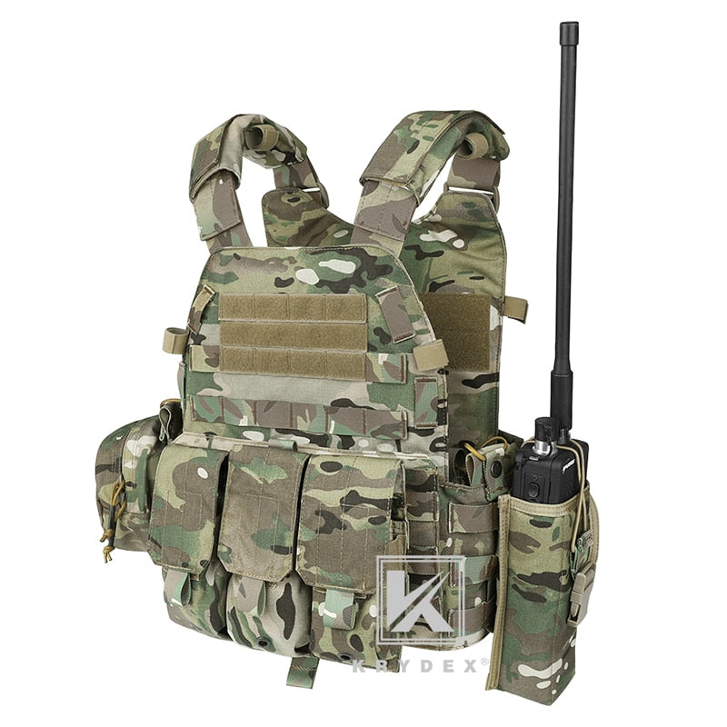 KRYDEX LBT-6094A Tactical Modular Vest W/ Triple Mag/Radio/Dump