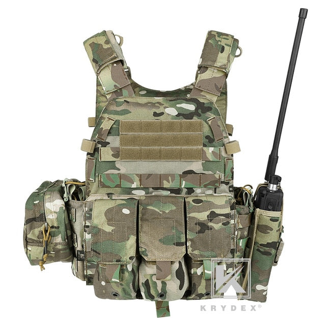 KRYDEX LBT-6094A Tactical Modular Vest W/ Triple Mag/Radio/Dump
