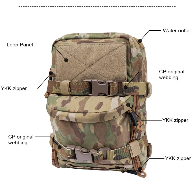Tactical Hydration Pack Water