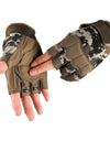 Camouflage Tactical Half Finger Glove