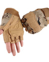 Camouflage Tactical Half Finger Glove