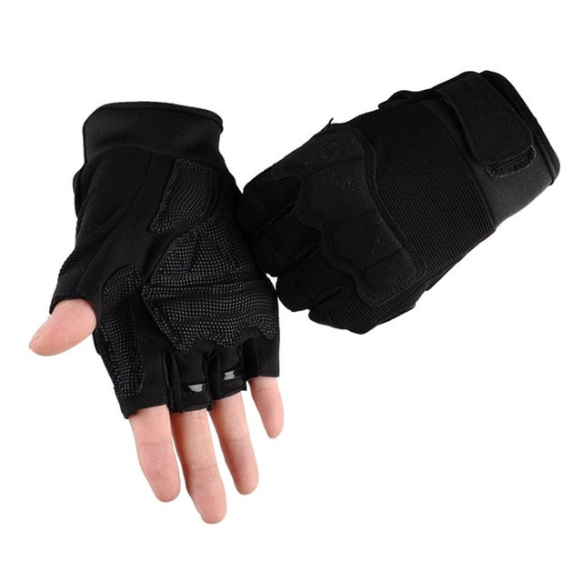 Camouflage Tactical Half Finger Glove