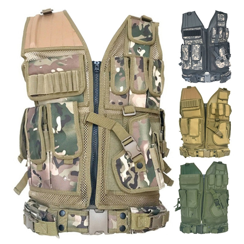 Camouflage Tactical Vest Military Combat Armor