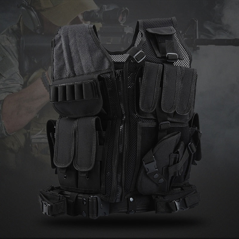 Camouflage Tactical Vest For Airsoft Military