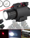 LED Tactical Flashlight GREEN/RED Laser Sight