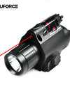Tactical LED Flashlight and Red Laser Sight Combo with Remote
