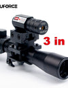 4x20 Rifle Optics Scope Tactical Riflescope with Red Dot Laser