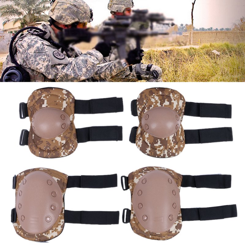 4 Pcs/lot Adult Tactical Combat Protective Pad Set