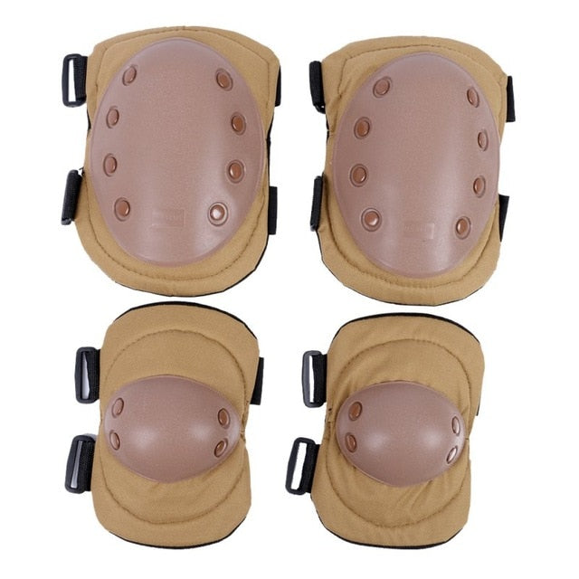 4 Pcs/lot Adult Tactical Combat Protective Pad Set