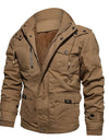 TACVASEN Military Jacket Men Thermal Fleece