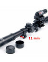 4x20 Rifle Optics Scope Tactical Riflescope with Red Dot Laser