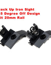 US 1 Pair Tactical Front and Rear Flip Up