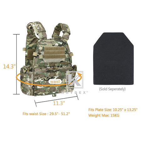 KRYDEX LBT-6094A Tactical Modular Vest W/ Triple Mag/Radio/Dump