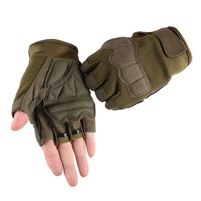 Camouflage Tactical Half Finger Glove