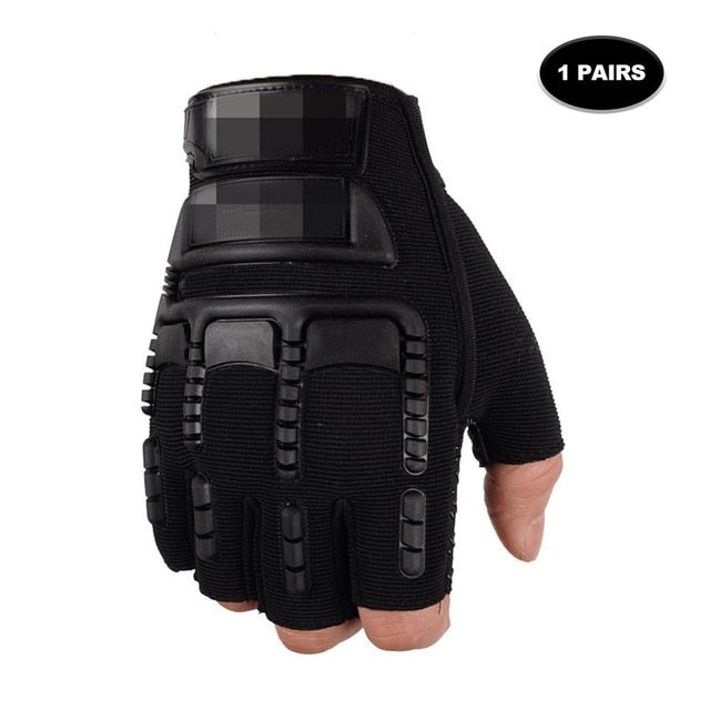 Outdoor Tactical Fingerless Gloves Military