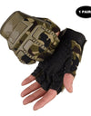Outdoor Tactical Fingerless Gloves Military