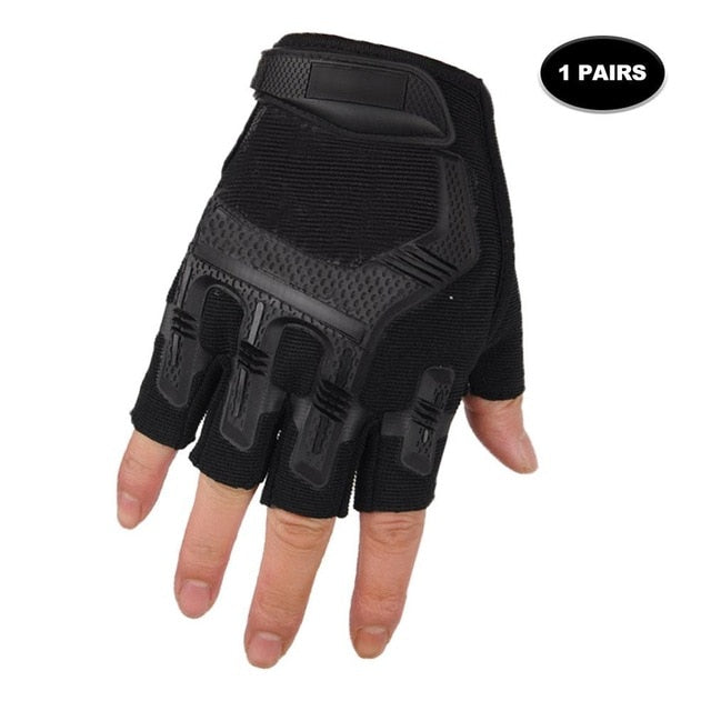 Outdoor Tactical Fingerless Gloves Military