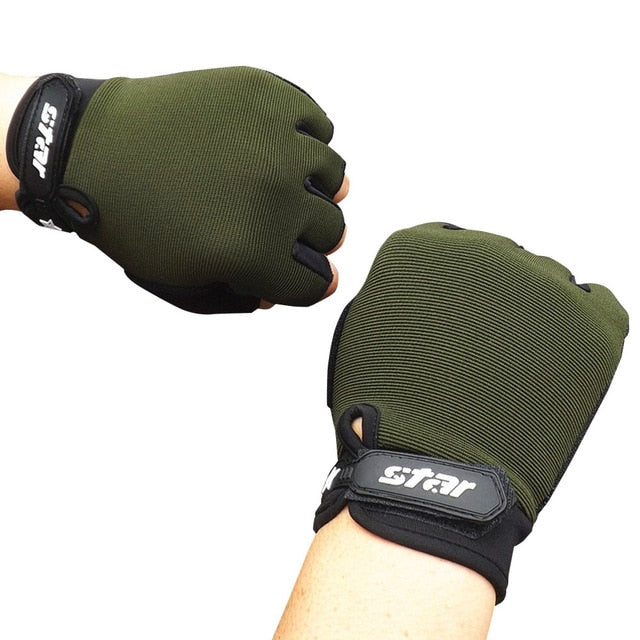 Men Tactical Antiskid Half Finger Gloves