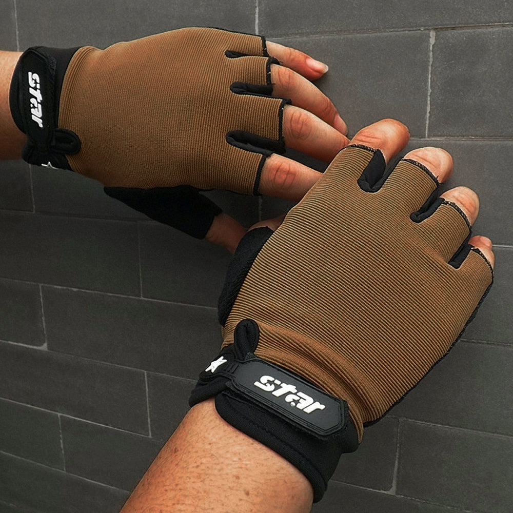 Men Tactical Antiskid Half Finger Gloves