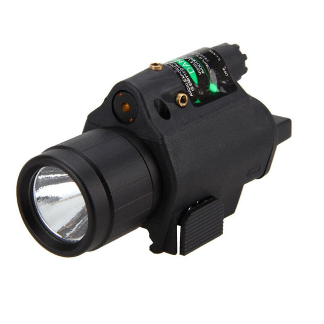 LED Tactical Flashlight GREEN/RED Laser Sight