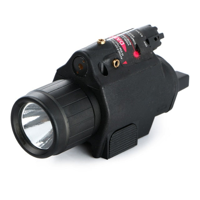 LED Tactical Flashlight GREEN/RED Laser Sight