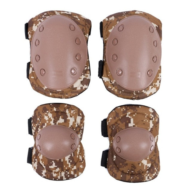 4 Pcs/lot Adult Tactical Combat Protective Pad Set