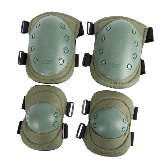4 Pcs/lot Adult Tactical Combat Protective Pad Set